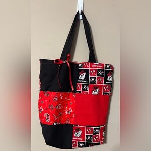 Handmade UGA large tote